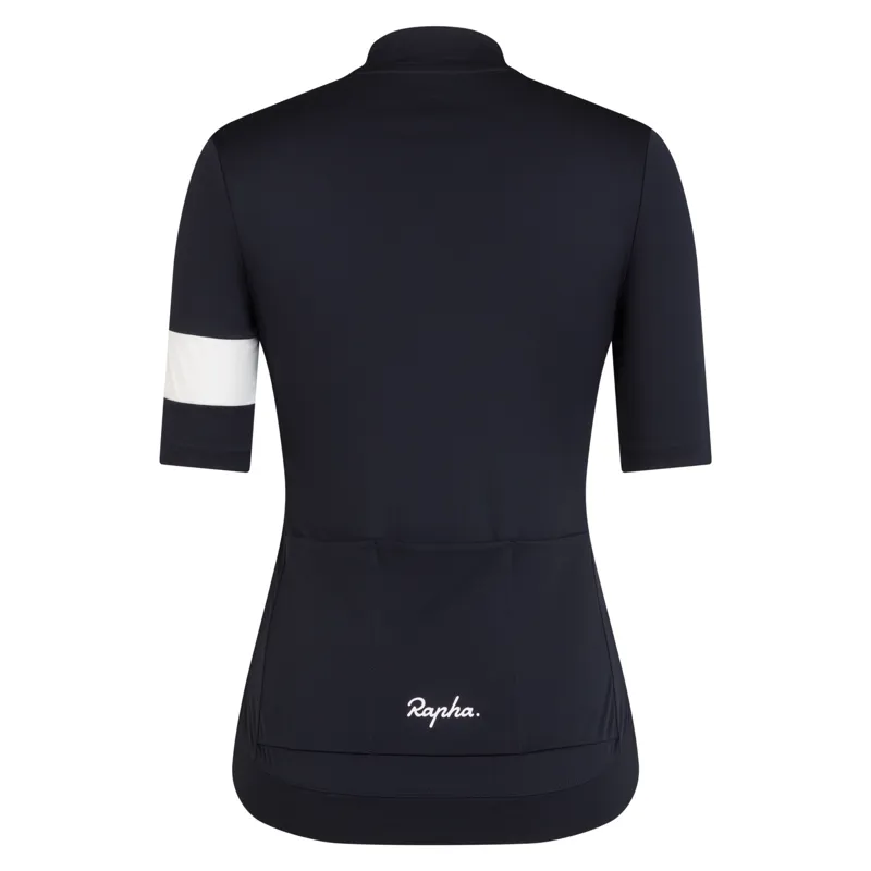 Rapha Core Women's Short Sleeve Jersey - Black/White-1