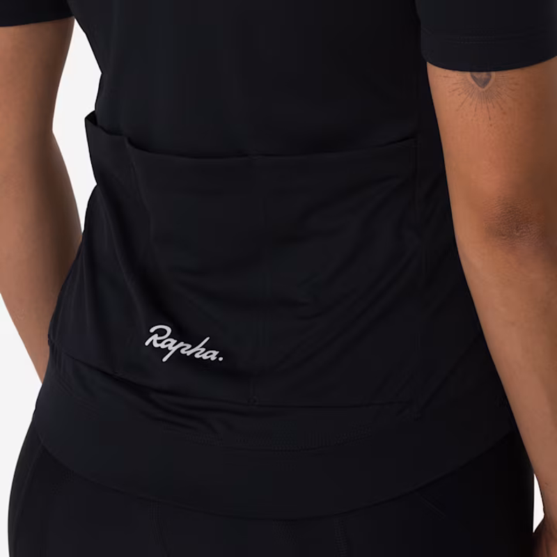 Rapha Core Women's Short Sleeve Jersey - Black/White-4