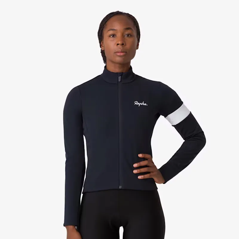Rapha Core Women's Winter Jacket - Black/White-2