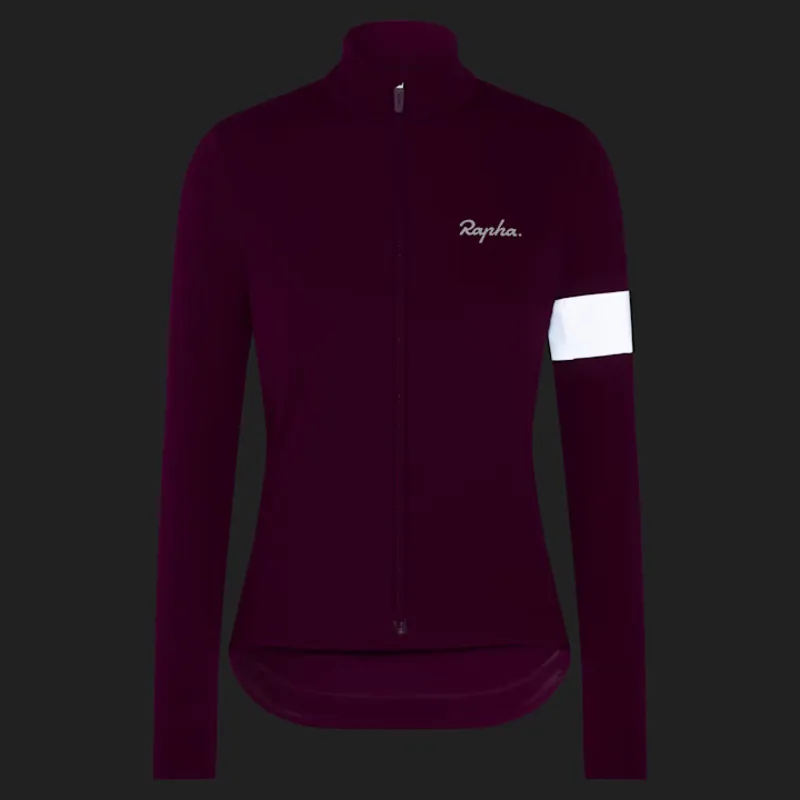 Rapha Core Women's Winter Jacket - Mauve/White-2