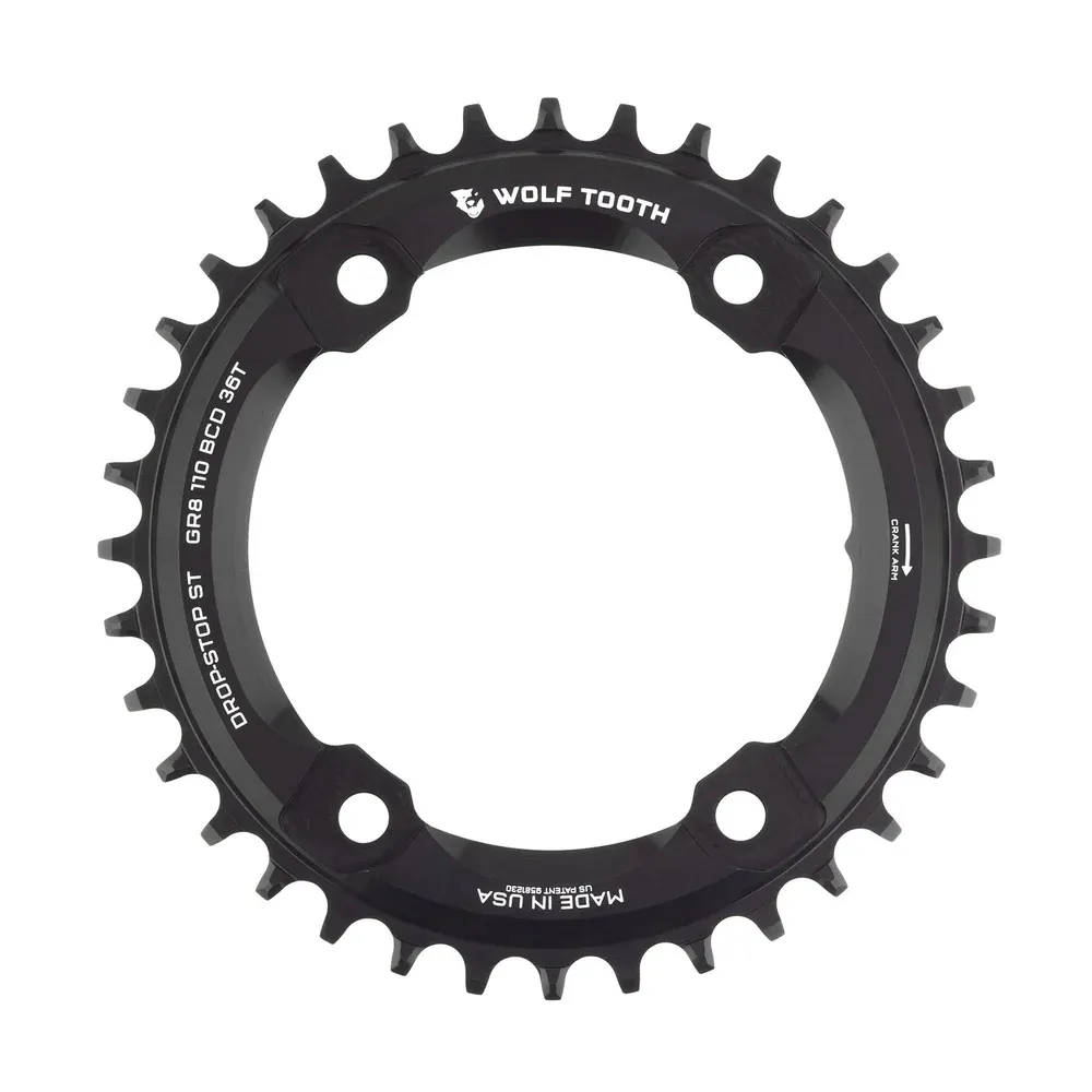 uPRISE Bikes Wolf Tooth 110 BCD Asymmetric 4-Bolt For Shimano GRX - Drop-Stop ST | Price match, 365 day return s, 18-Month Warranty, Finance Available & Free UK Delivery