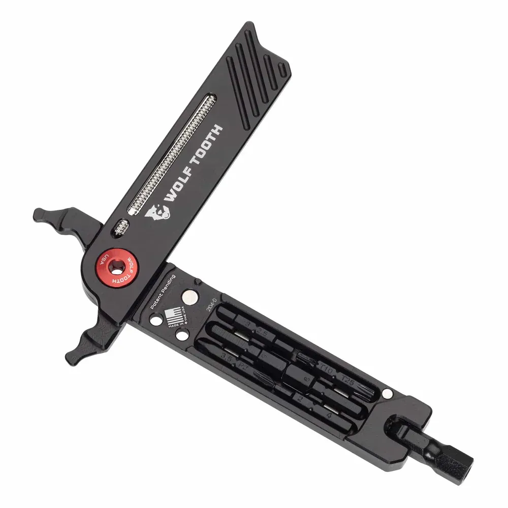 uPRISE Bikes Wolf Tooth 8-Bit Pack Pliers 17 Functions Multitool - Black/Red | Price match, 365 day return s, 18-Month Warranty, Finance Available & Free UK Delivery