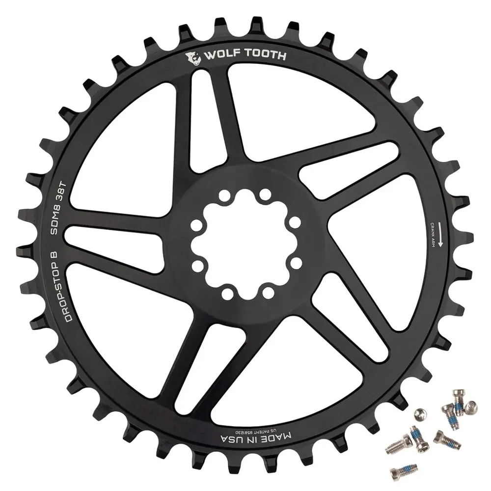 uPRISE Bikes Wolf Tooth Direct Mount Round SRAM 8-Bolt Chainring - 45mm Drop Stop B | Price match, 365 day return s, 18-Month Warranty, Finance Available & Free UK Delivery