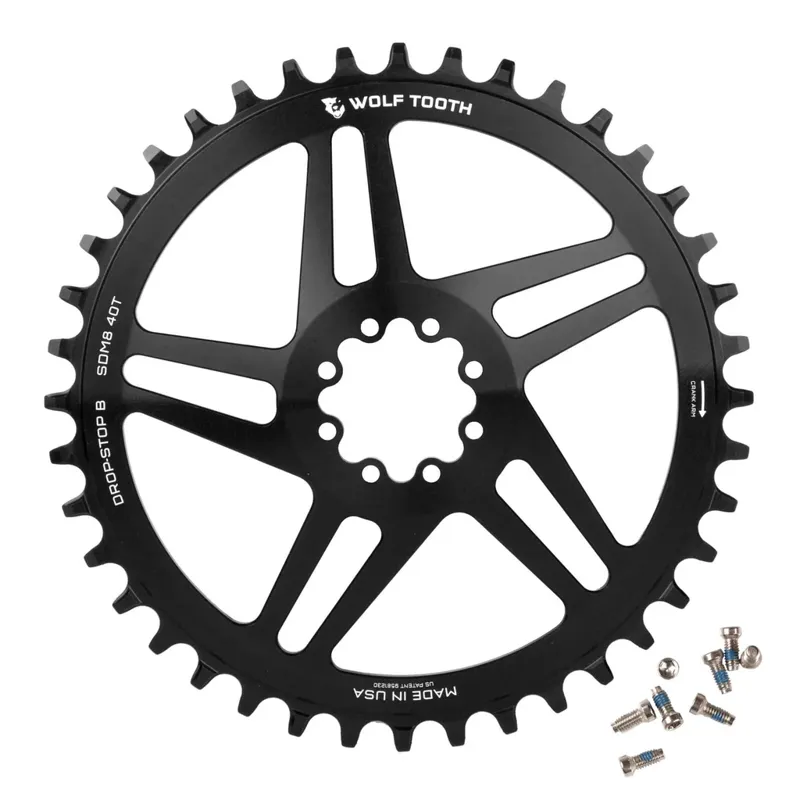 Wolf Tooth Direct Mount Round SRAM 8-Bolt Chainring - 45mm Drop Stop B-2