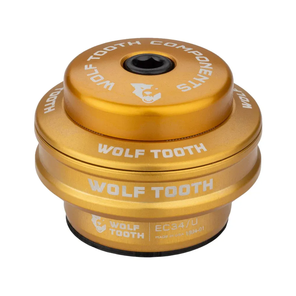 uPRISE Bikes Wolf Tooth Performance External Upper EC34/28. 6 Cup Headset - Gold | Price match, 365 day return s, 18-Month Warranty, Finance Available & Free UK Delivery