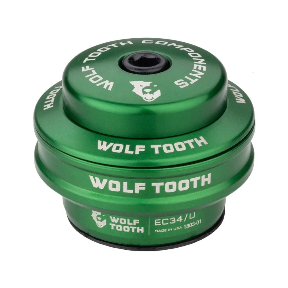 uPRISE Bikes Wolf Tooth Performance External Upper EC34/28. 6 Cup Headset - Green | Price match, 365 day return s, 18-Month Warranty, Finance Available & Free UK Delivery