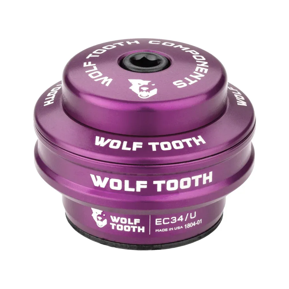 uPRISE Bikes Wolf Tooth Performance External Upper EC34/28. 6 Cup Headset - Purple | Price match, 365 day return s, 18-Month Warranty, Finance Available & Free UK Delivery