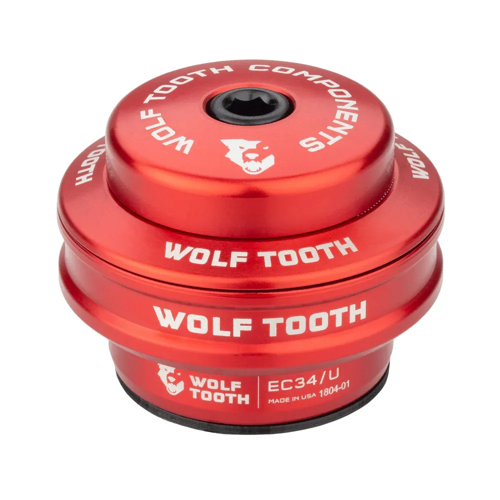 uPRISE Bikes Wolf Tooth Performance External Upper EC34/28. 6 Cup Headset - Red | Price match, 365 day return s, 18-Month Warranty, Finance Available & Free UK Delivery