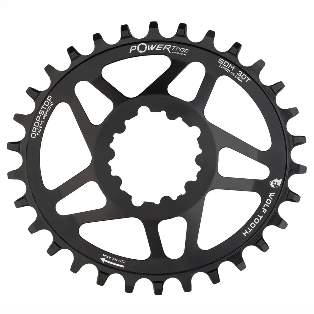 uPRISE Bikes Wolf Tooth Elliptical Direct Mount Chainring - SRAM Drop Stop A | Price match, 365 day return s, 18-Month Warranty, Finance Available & Free UK Delivery