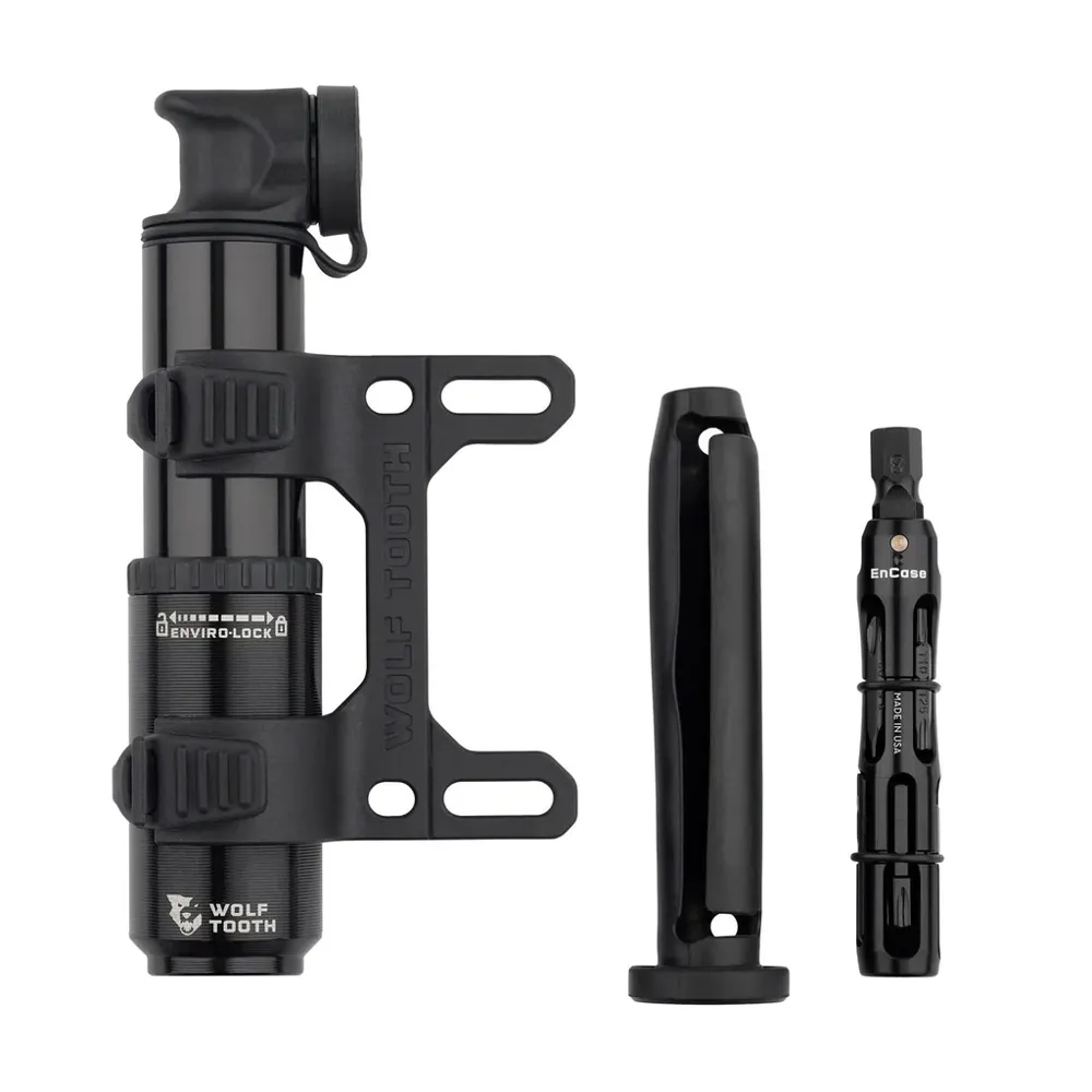 uPRISE Bikes Wolf Tooth EnCase System Pump 40cc 70psi - Hex Bit Wrench Mui-Tool | Price match, 365 day return s, 18-Month Warranty, Finance Available & Free UK Delivery