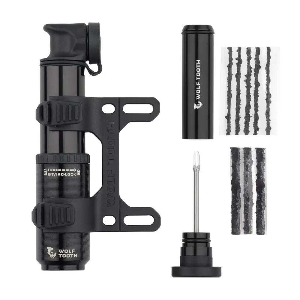 uPRISE Bikes Wolf Tooth EnCase System Pump 40cc 70psi + Tyre Plug Tool | Price match, 365 day return s, 18-Month Warranty, Finance Available & Free UK Delivery