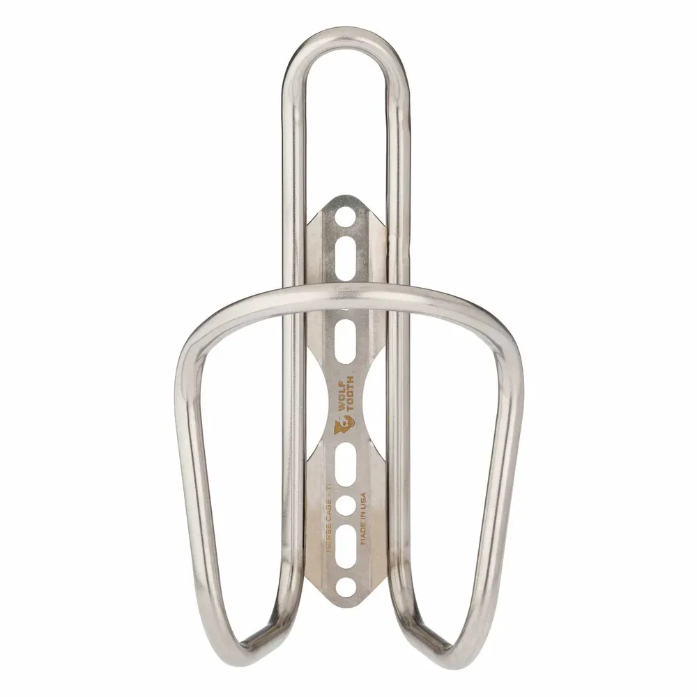 uPRISE Bikes Wolf Tooth Titanium Morse Water Bottle Cage - Ti | Price match, 365 day return s, 18-Month Warranty, Finance Available & Free UK Delivery
