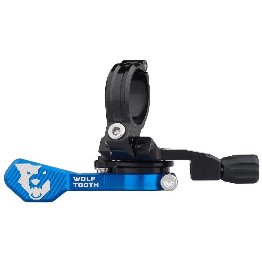 uPRISE Bikes Wolf Tooth ReMote Pro Dropper Lever 22.2mm Clamp - Blue | Price match, 365 day return s, 18-Month Warranty, Finance Available & Free UK Delivery