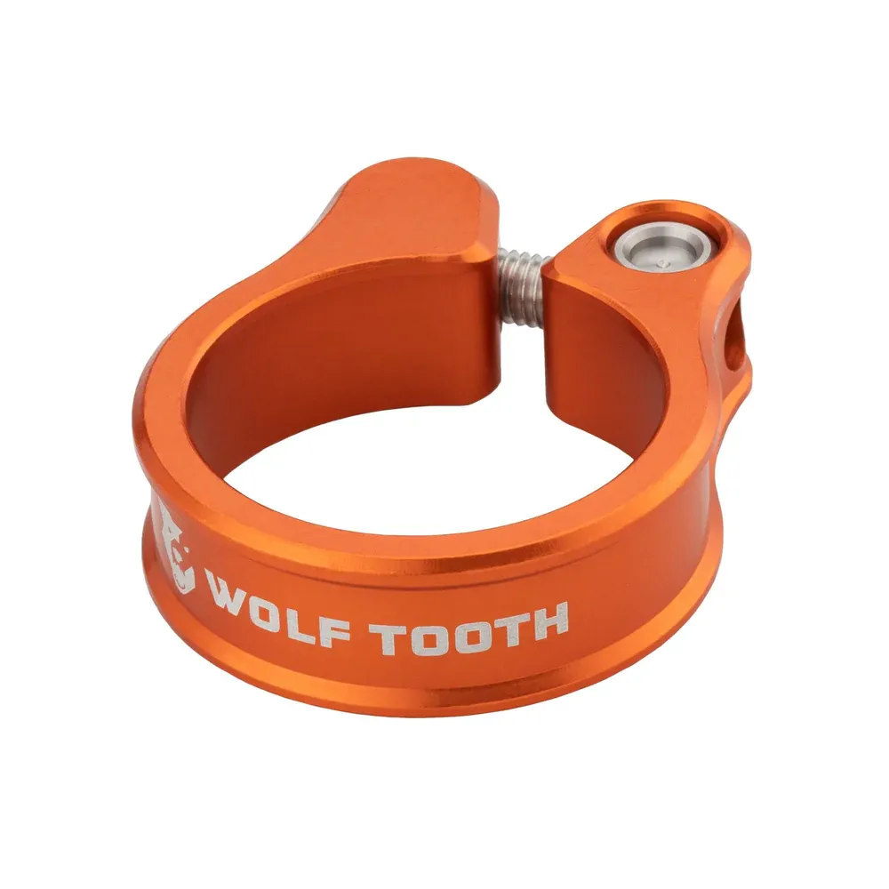 uPRISE Bikes Wolf Tooth Seatpost Clamp - Orange | Price match, 365 day return s, 18-Month Warranty, Finance Available & Free UK Delivery