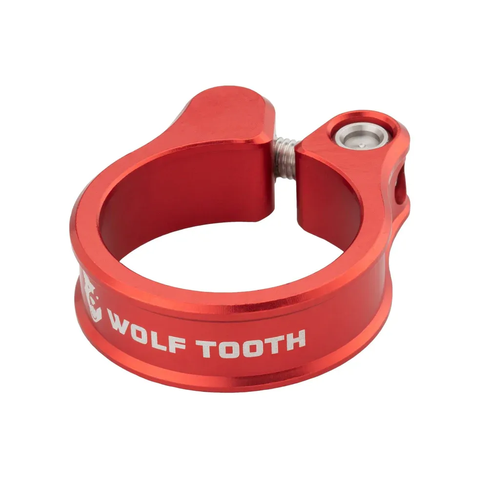 uPRISE Bikes Wolf Tooth Seatpost Clamp - Red | Price match, 365 day return s, 18-Month Warranty, Finance Available & Free UK Delivery