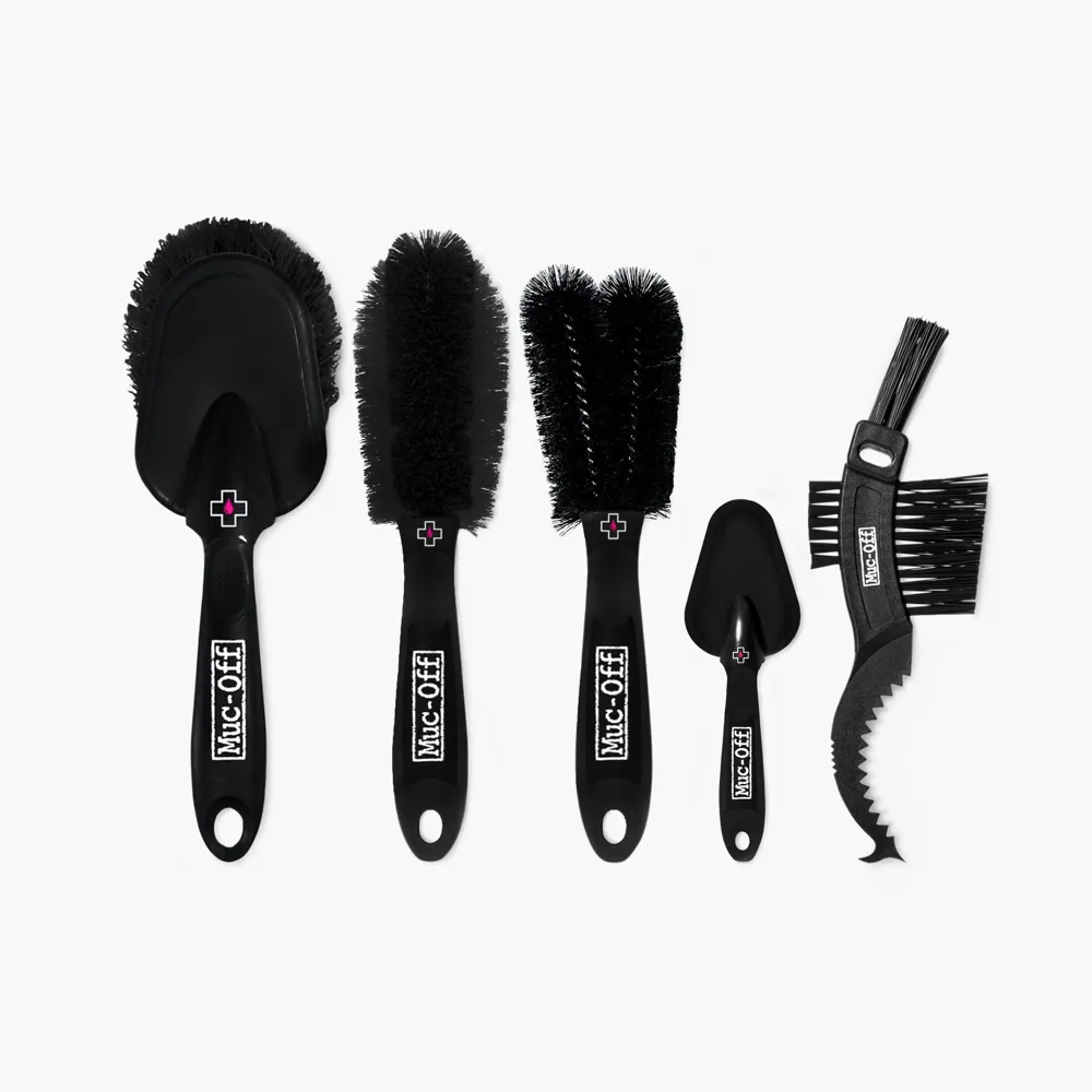 uPRISE Bikes Muc-Off 5 x Premium Brush Set - Grey - 5 Piece | Price match, 365 day return s, 18-Month Warranty, Finance Available & Free UK Delivery