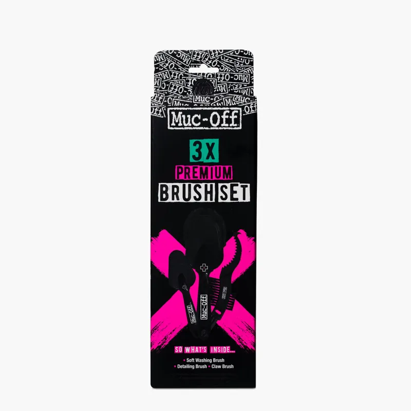 Muc-Off 3 x Premium Brush Set - 3 Piece-1