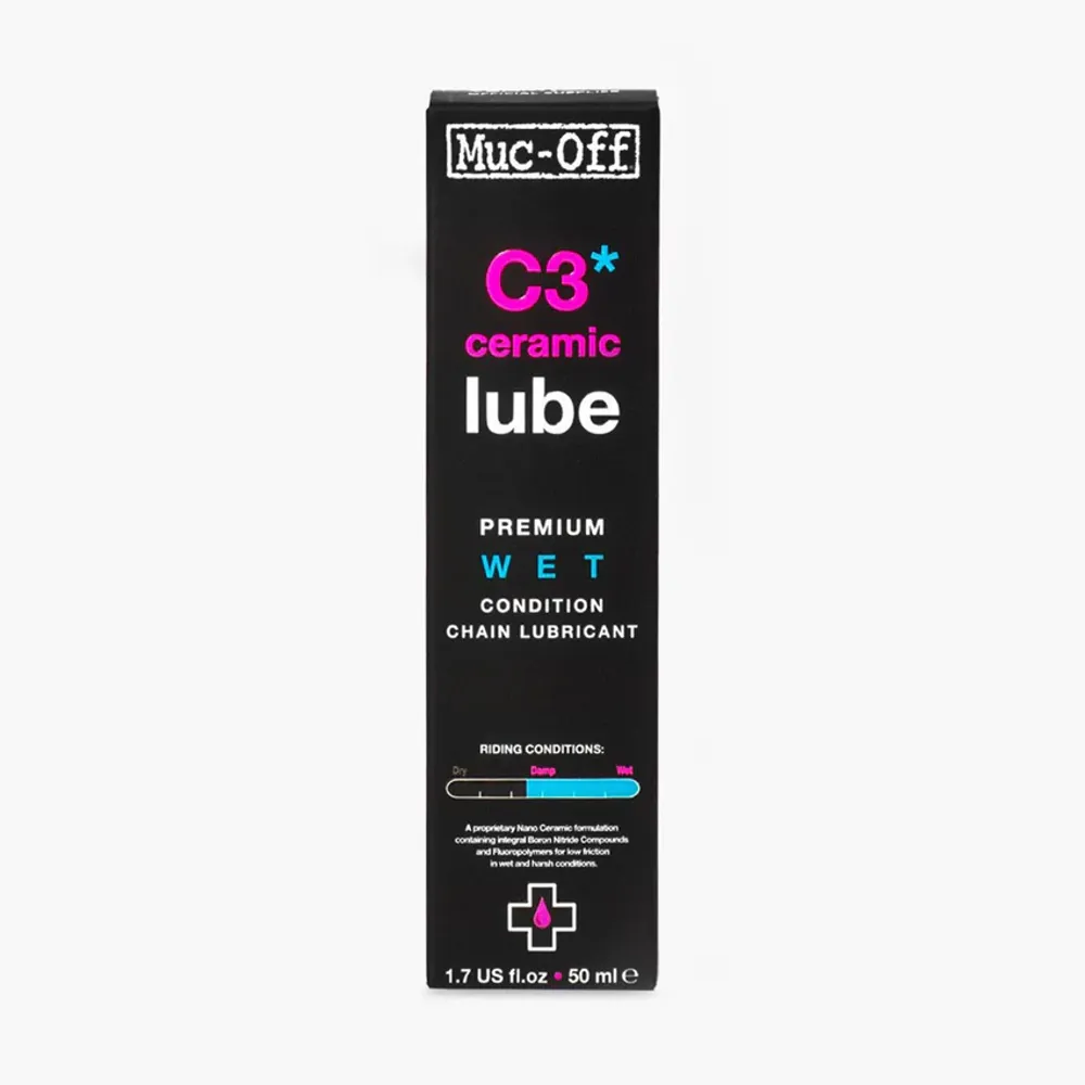 uPRISE Bikes Muc-Off C3 Wet Weather Ceramic Lube - 50ml | Price match, 365 day return s, 18-Month Warranty, Finance Available & Free UK Delivery