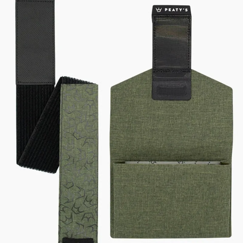 Peaty's HoldFast Trail Tool Wrap - Moss Green
