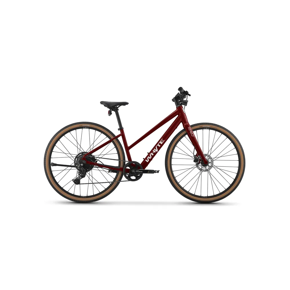 uPRISE Bikes Whyte Bikes Whyte RHeO 2 ST 2025 Electric Hybrid Bike - Cherry/Nardo Grey | Price match, 365 day return s, 18-Month Warranty, Finance Available & Free UK Delivery