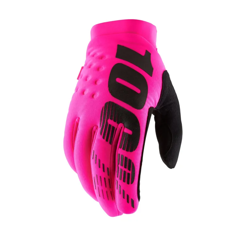 100 Percent Brisker Cold Weather Women's Long Finger Gloves - Neon Pink