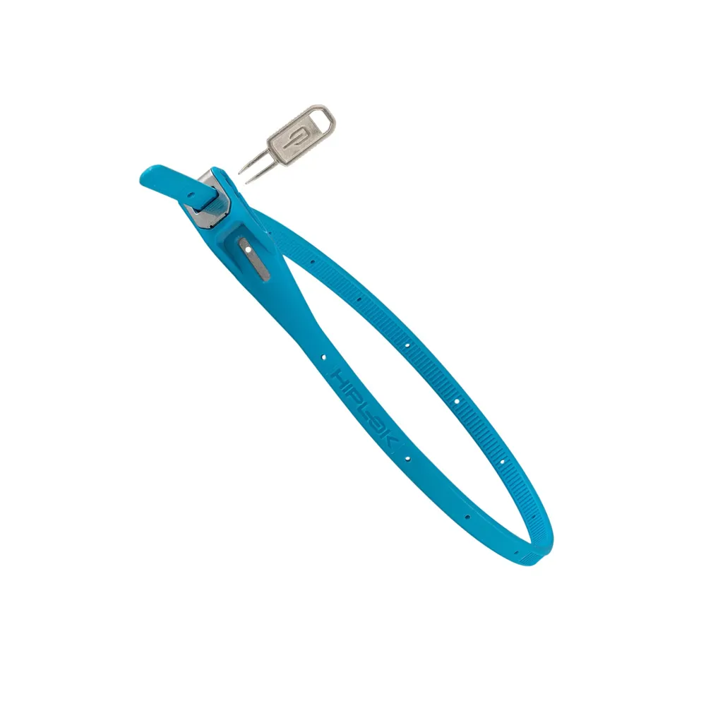 uPRISE Bikes Hiplok Z-Lok Armoured Single Reuseable Tie - Cyan - 40cm | Price match, 365 day return s, 18-Month Warranty, Finance Available & Free UK Delivery