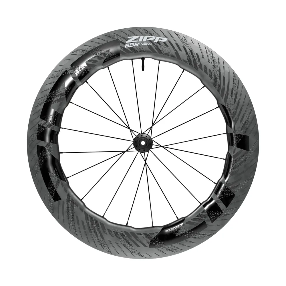 uPRISE Bikes Zipp 858 NSW Carbon Tubeless Road D1 Wheelset - Black | Price match, 365 day returns, 18-Month Warranty, Finance Available & Free UK Delivery