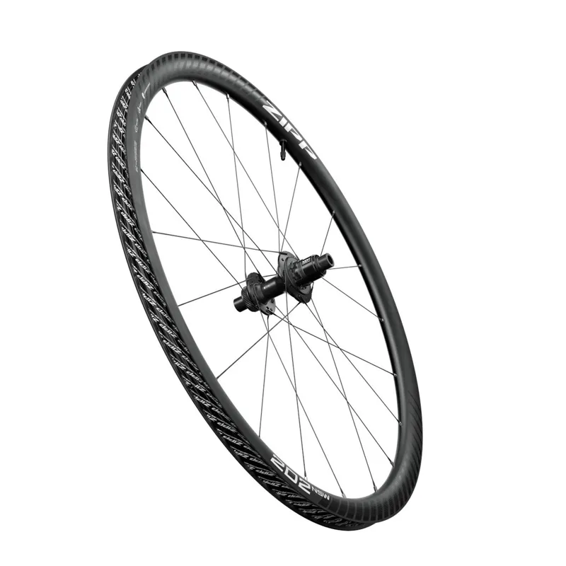 Zipp 202 NSW Carbon Tubeless Disc Brake Center Locking 700c A1 Rear Wheel - Dark Grey Graphic-1