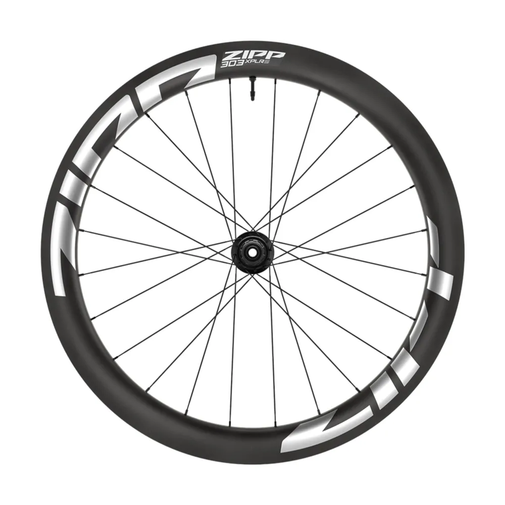 uPRISE Bikes Zipp 303 XPLR S Carbon B1 700c Gravel Front Wheel - White Graphic | Price match, 365 day returns, 18-Month Warranty, Finance Available & Free UK Delivery