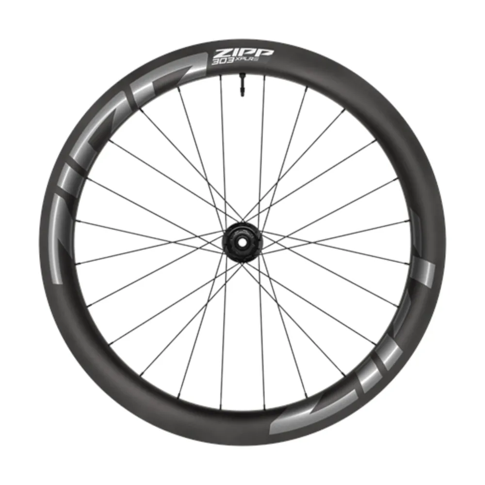 uPRISE Bikes Zipp 303 XPLR S Carbon B1 700c Gravel Front Wheel - Dark Grey Graphic | Price match, 365 day returns, 18-Month Warranty, Finance Available & Free UK Delivery