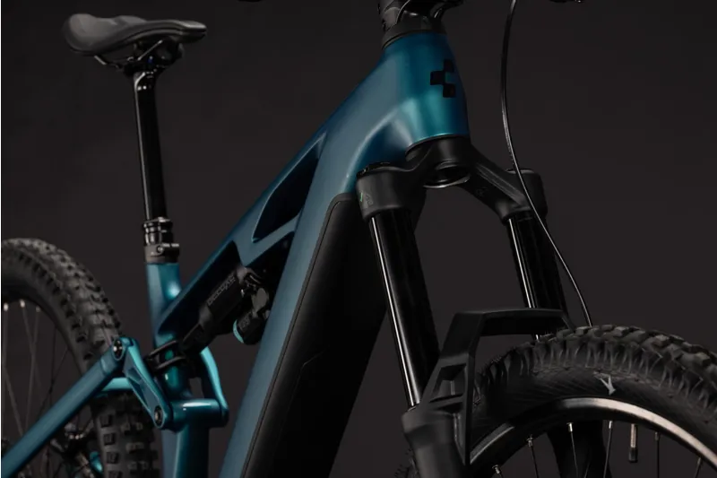 Cube Stereo Hybrid ONE77 HPC Race 800wh 2027 Electric MTB - Metallicpetrol-5