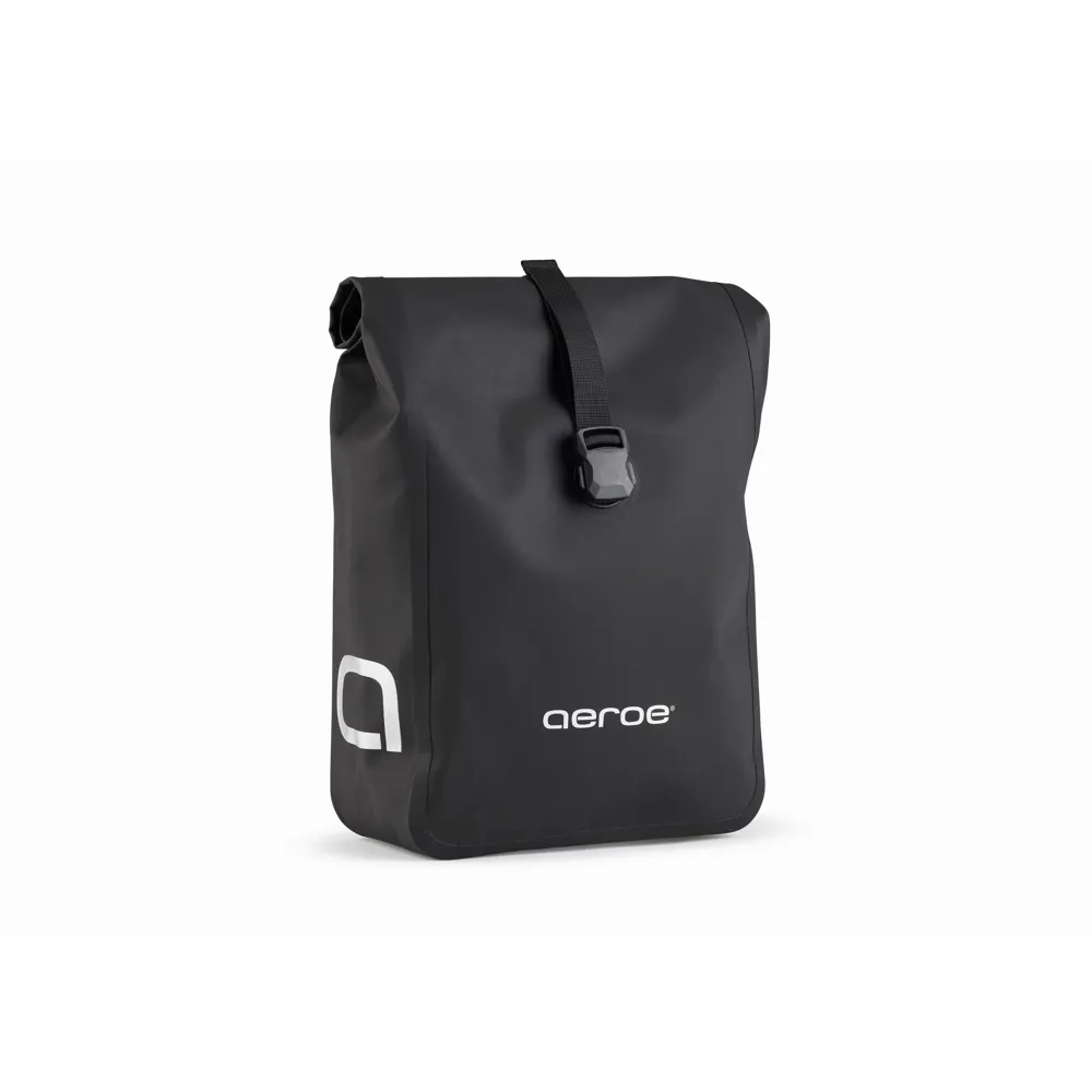 uPRISE Bikes Aeroe Urban 14 Litre Single Waterproof Pannier Bag - Black | Price match, 365 day return s, 18-Month Warranty, Finance Available & Free UK Delivery