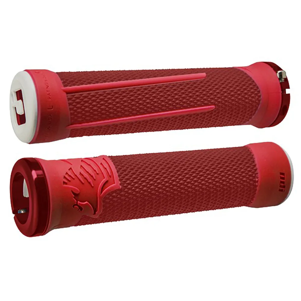 uPRISE Bikes ODI AG2 v2.1 MTB Lock-On Grips - 135mm - Red | Price match, 365 day return s, 18-Month Warranty, Finance Available & Free UK Delivery