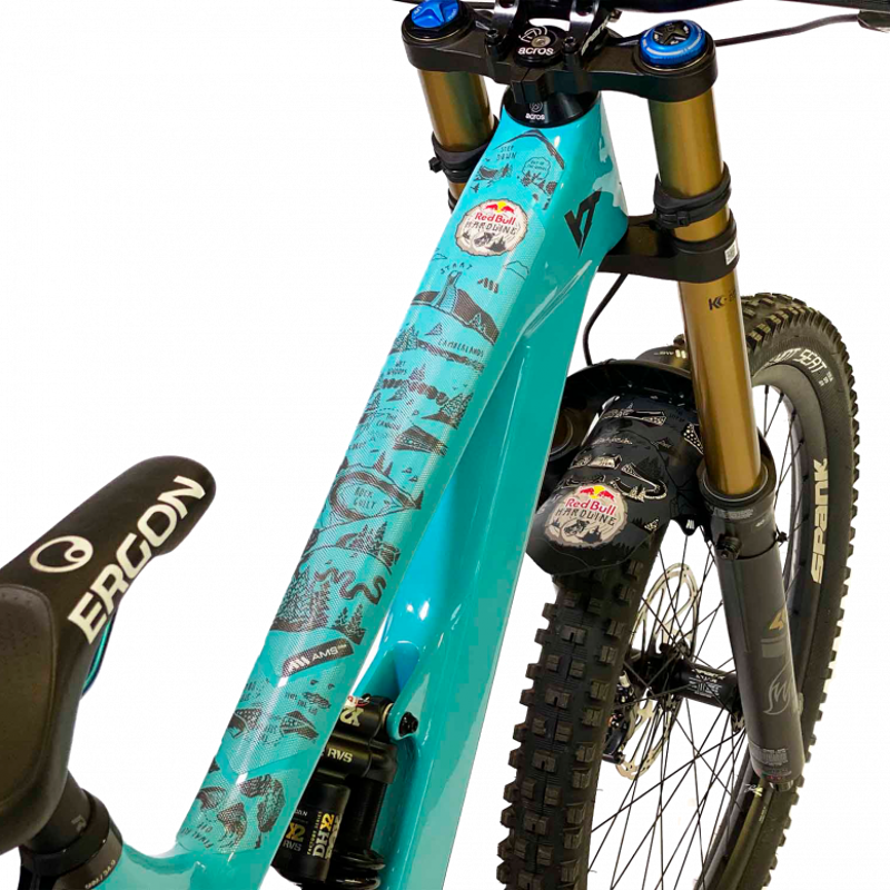 AMS Frame Guard Extra Red Bull Hardline - Grey-3