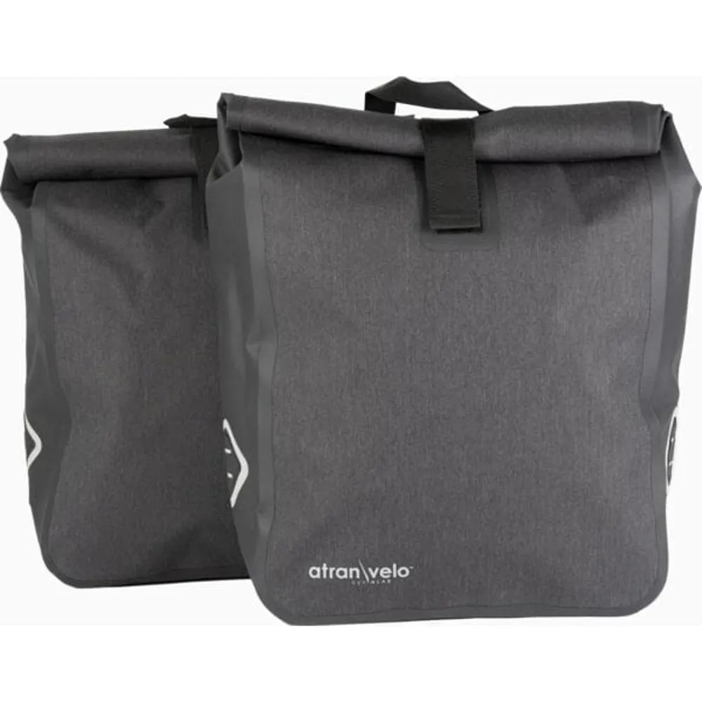 uPRISE Bikes Atranvelo AVS Waterproof Side Pannier Bags 50 Litres - Black | Price match, 365 day return s, 18-Month Warranty, Finance Available & Free UK Delivery