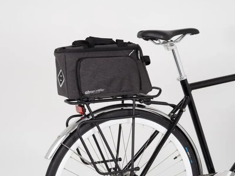 Atranvelo AVS Zap Top Rack Bag with Mini Panniers - Black-1