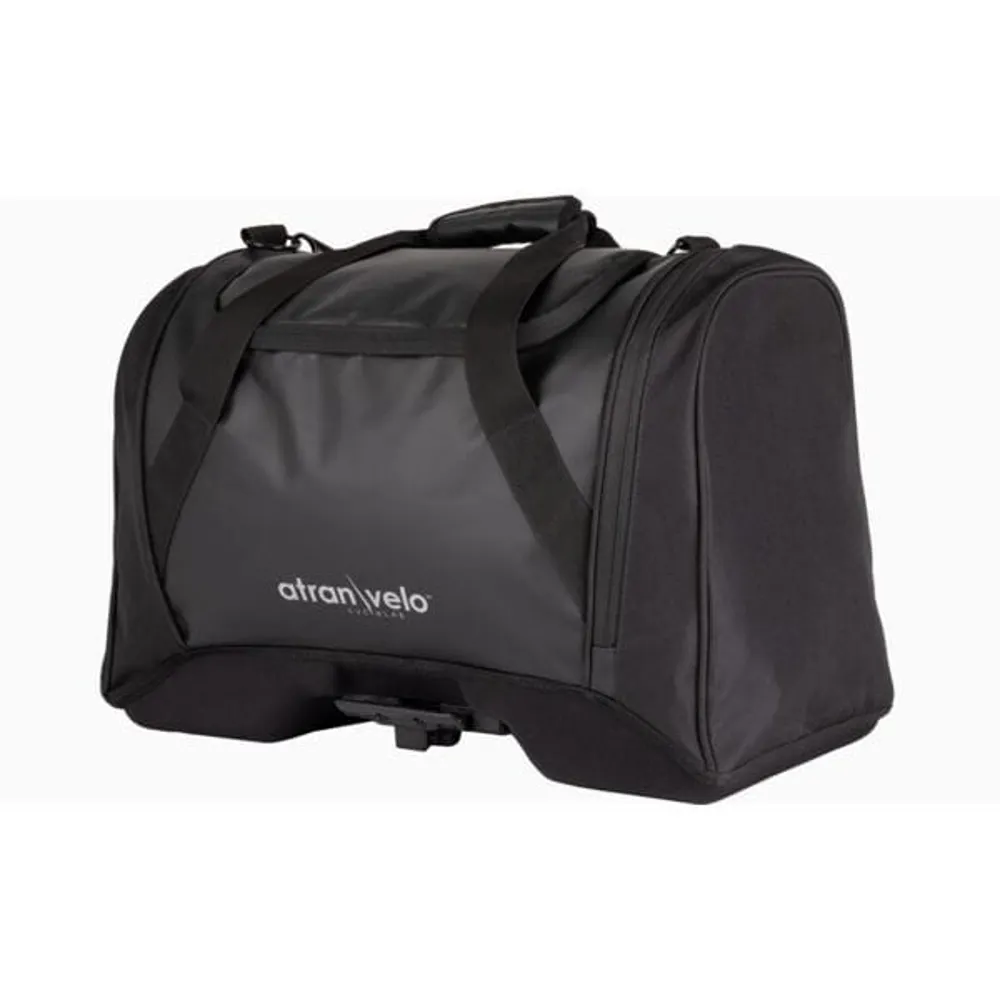 uPRISE Bikes Atranvelo AVS Pulse Duffle/Rack Bag - 36 Litres - Black | Price match, 365 day return s, 18-Month Warranty, Finance Available & Free UK Delivery