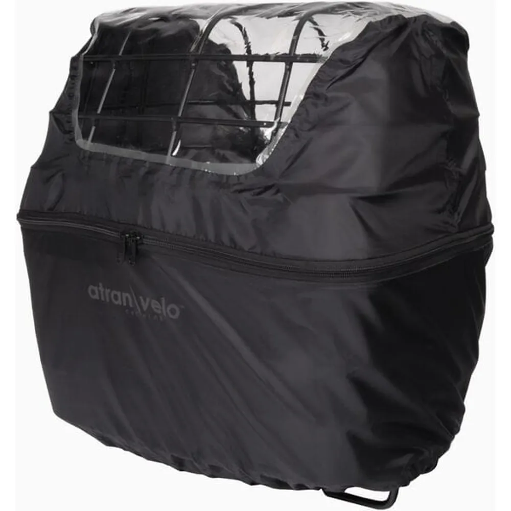 uPRISE Bikes Atranvelo Rainy DUO Basket Cover - Black | Price match, 365 day return s, 18-Month Warranty, Finance Available & Free UK Delivery