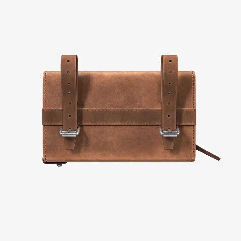 Brooks D Shaped Saddle Bag - Pre-Aged-2