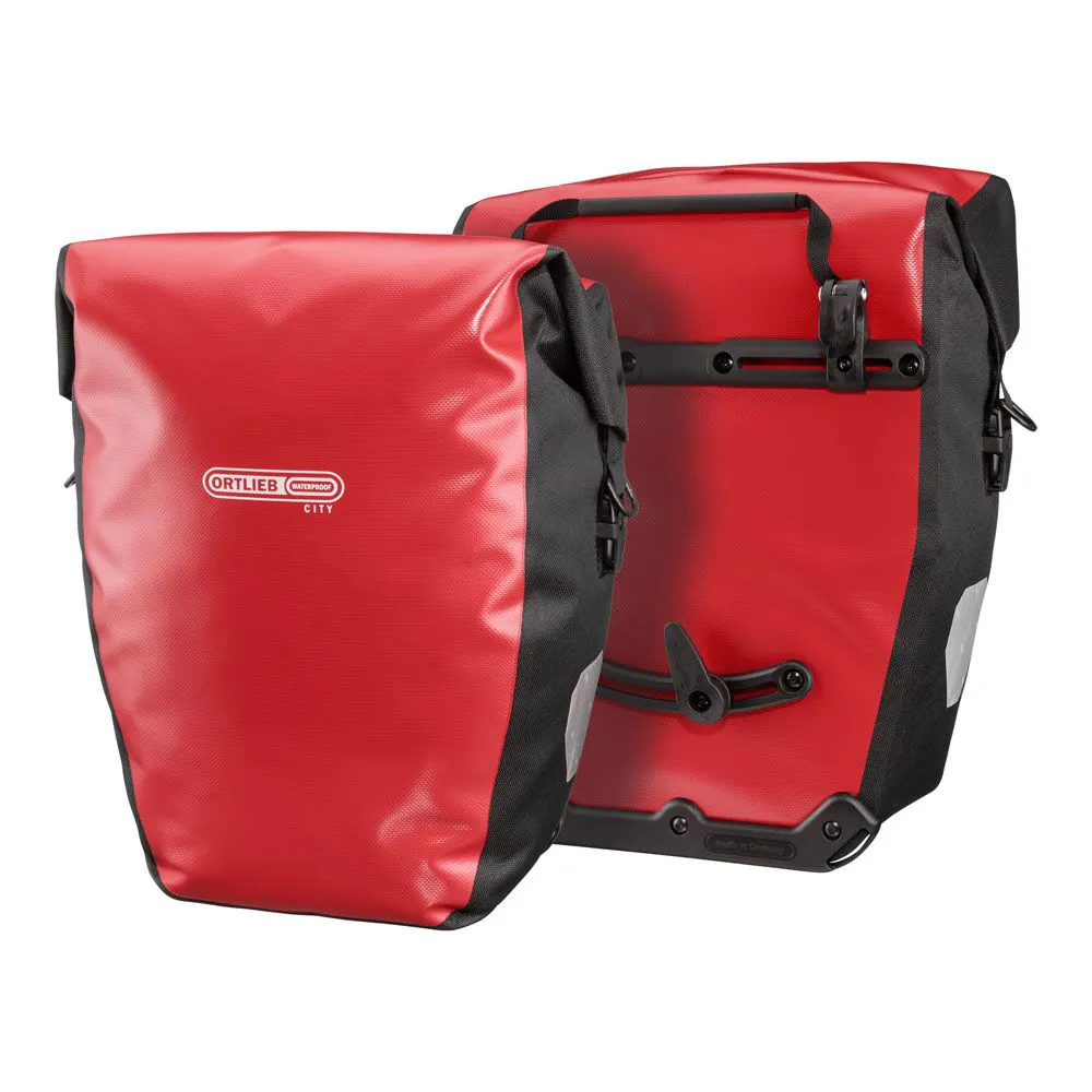 uPRISE Bikes Ortlieb Back-Roller City Pair QL1 Pannier Bag - 40 Litre - Red | Price match, 365 day return s, 18-Month Warranty, Finance Available & Free UK Delivery