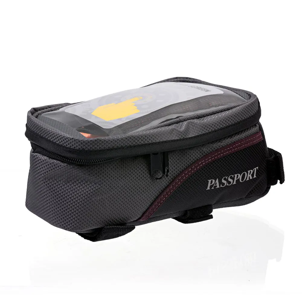 uPRISE Bikes Passport Top Tube Bag Grey Small | Price match, 365 day return s, 18-Month Warranty, Finance Available & Free UK Delivery