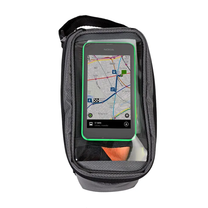 Passport Top Tube Bag Grey Small-1