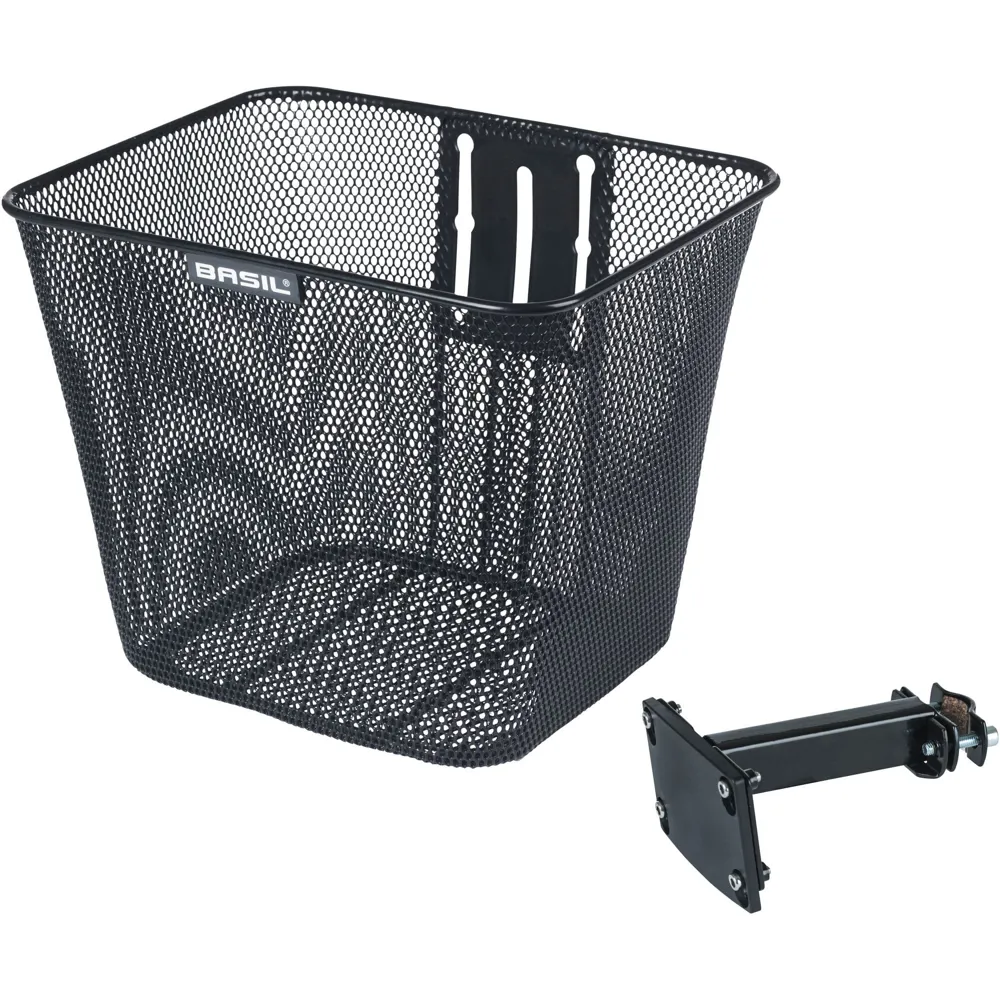 uPRISE Bikes Basil Bilbao FM Fixed Front Basket - Black | Price match, 365 day returns, 18-Month Warranty, Finance Available & Free UK Delivery