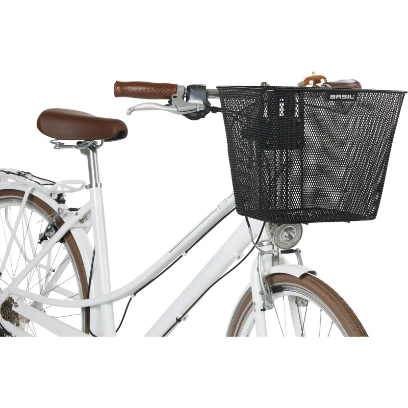 Basil Bilbao FM Fixed Front Basket - Black-4