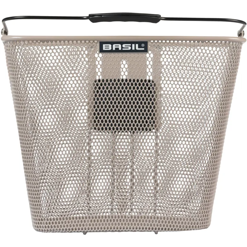 Basil Bilbao KF Front Bicycle Basket - Nude Metallic-1