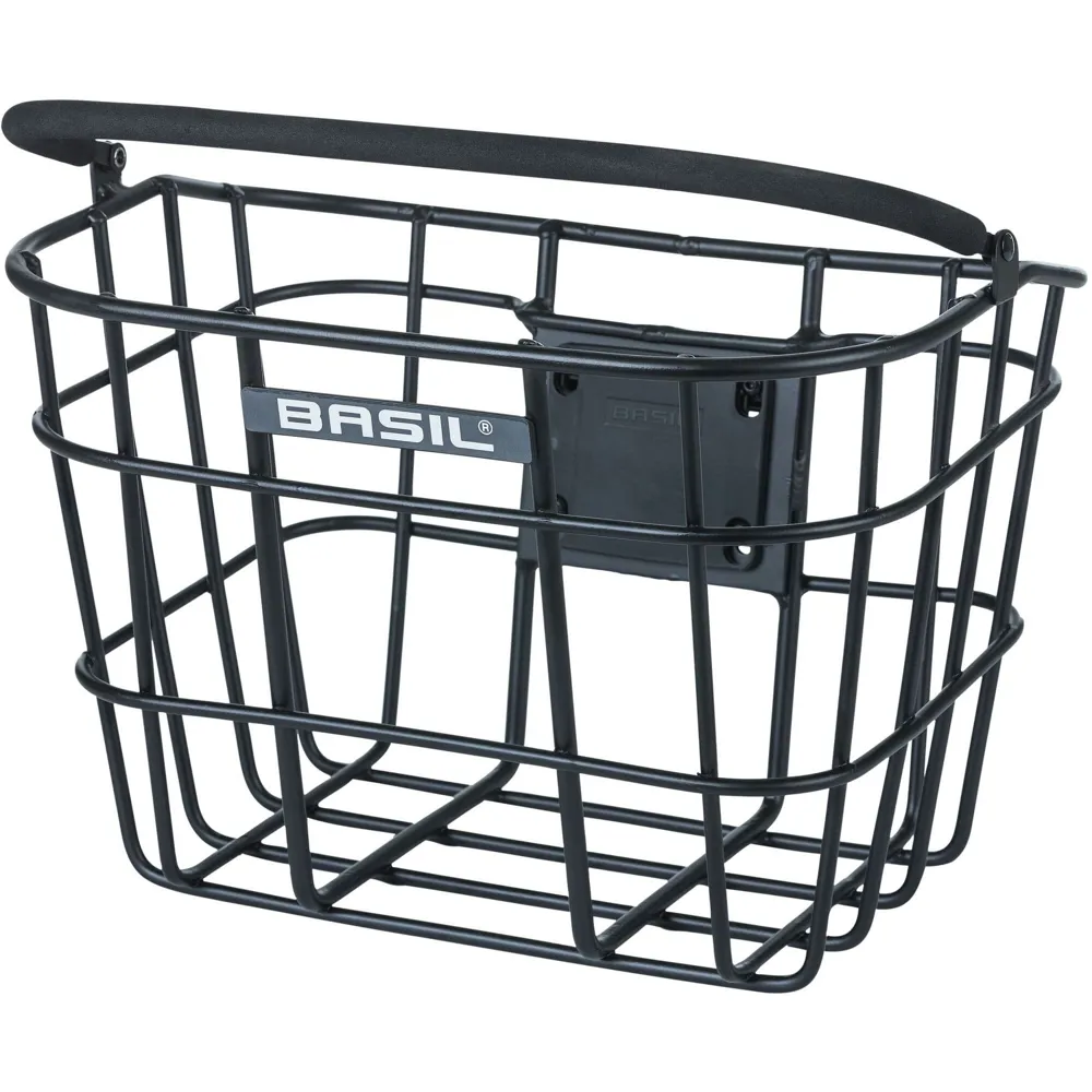 uPRISE Bikes Basil Bremen KF Aluminium Front Basket - Matt Black | Price match, 365 day return s, 18-Month Warranty, Finance Available & Free UK Delivery