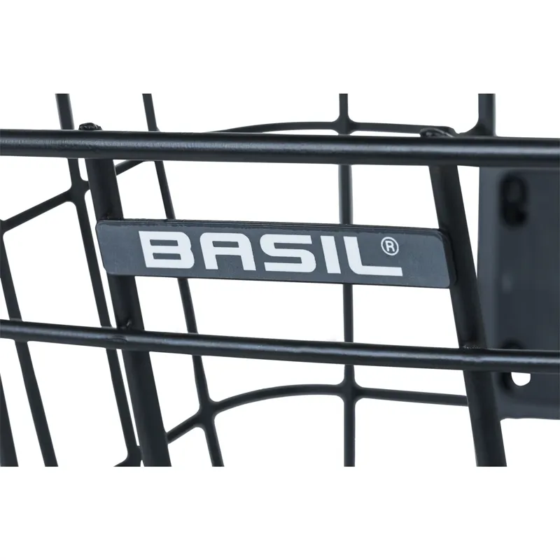 Basil Bremen KF Aluminium Front Basket - Matt Black-3