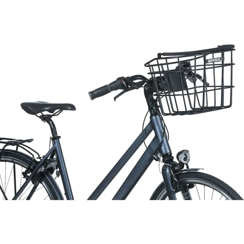 Basil Bremen KF Aluminium Front Basket - Matt Black-5
