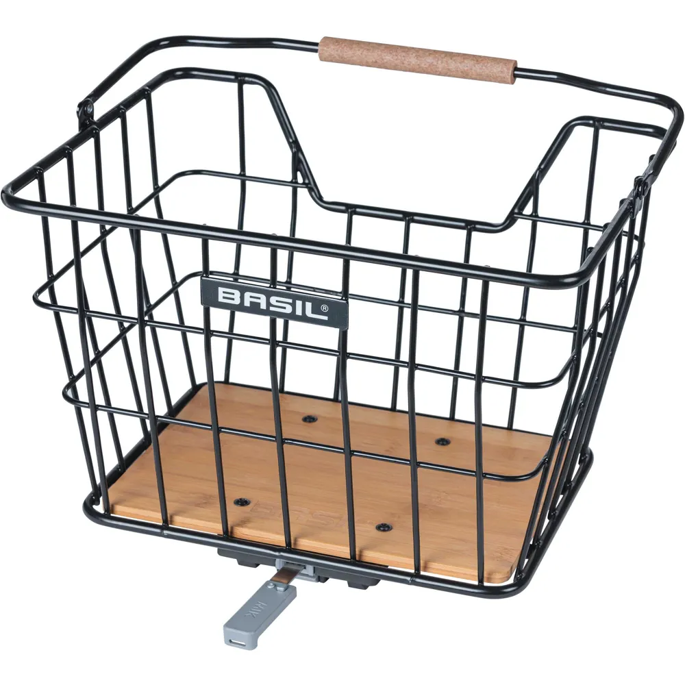 uPRISE Bikes Basil Norland MIK Bicycle Basket - 23 Litre - Black | Price match, 365 day return s, 18-Month Warranty, Finance Available & Free UK Delivery