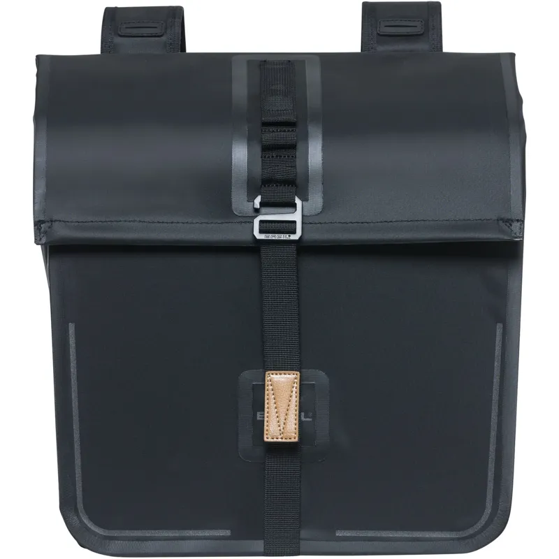 Basil Urban Dry Double Pannier Bags - 50 Litre - Matt Black-1
